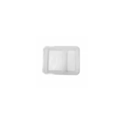 Barquette plastique transparente 2 compartiments scellable Alphacel 1380 ml - par 420