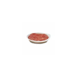Barquette pour steak haché ovale blanche - par 2500