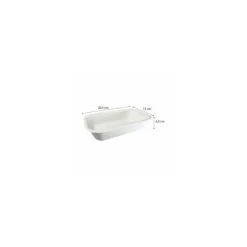 Barquette rectangle bagasse 650 ml - par 125