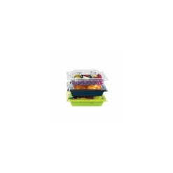 Barquette salade Pyramipack noire 750 ml avec couvercle indépendant - par 40