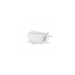 Boite Carty blanche avec couvercle 450 ml - par 200