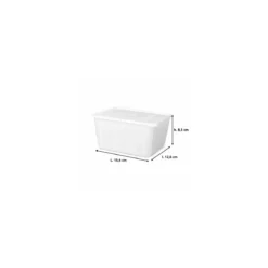 Boite Carty blanche avec couvercle 1150 ml - par 100