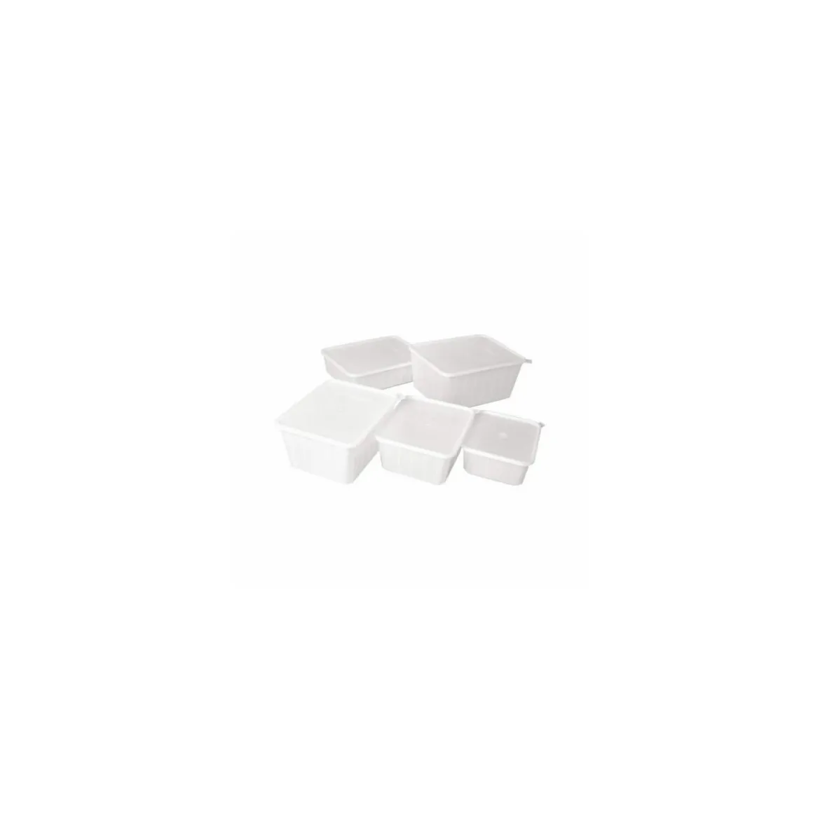 Boite Carty blanche avec couvercle 1800 ml - par 100