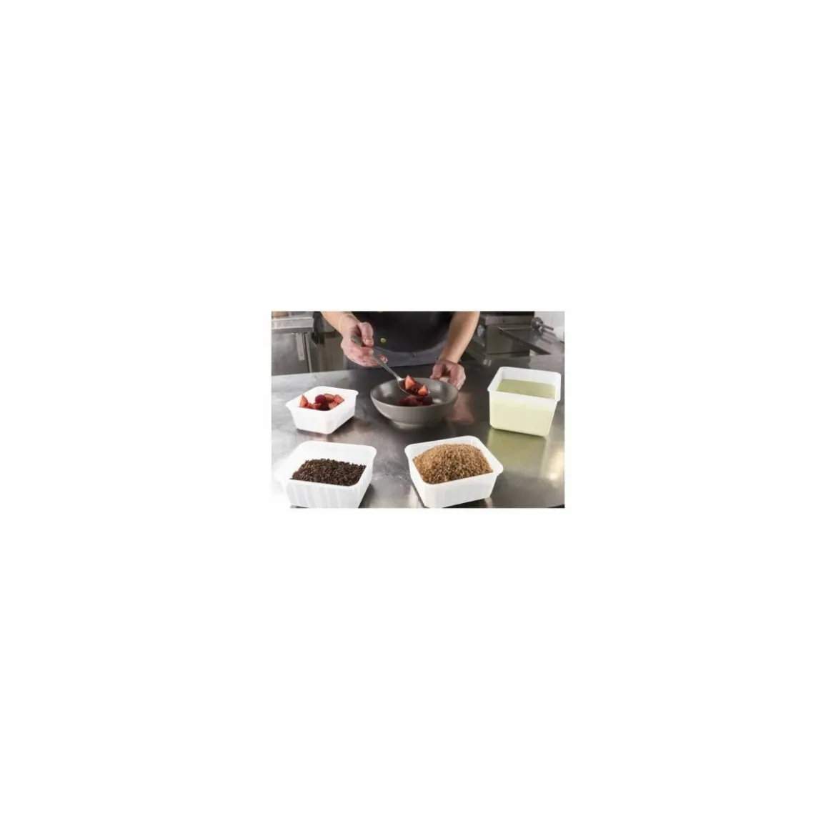 Boite Carty blanche avec couvercle 1800 ml - par 100