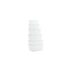 Boite Carty blanche avec couvercle 3000 ml - par 90