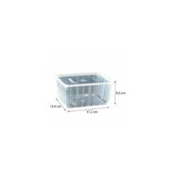 Boite Carty transparente avec couvercle PP 1350 ml - par 25