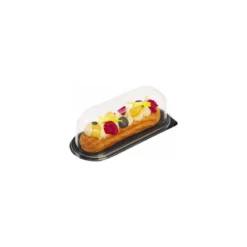 Boite à éclair fond noir avec couvercle transparent 18 x 7,5 x 5,5 cm - par 30