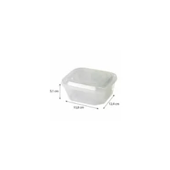 Boite à couvercle charnière PP translucide 50 cl - par 420