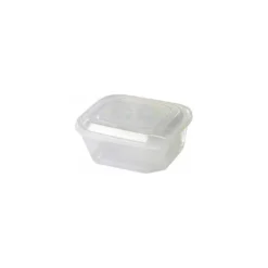 Boite à couvercle charnière PP translucide 50 cl - par 420