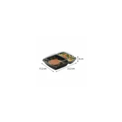 Boite Deliverypack 2 compartiments PP 95 cl - par 30