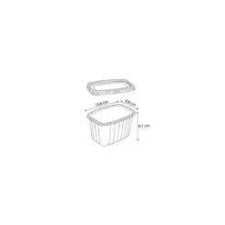 Boite pack chaleur avec couvercle PP 45 cl - par 500