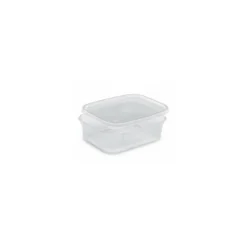 Boite plastique translucide Prestipack avec couvercle 600 ml - par 300