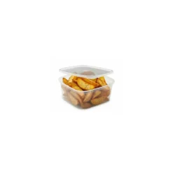Boite plastique translucide Prestipack avec couvercle 1350 ml - par 200