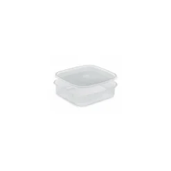 Boite plastique translucide Prestipack avec couvercle 750 ml - par 200