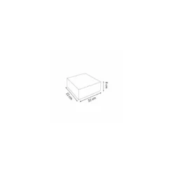Boite pâtissière blanche en carton 22 x 22 x 8 cm - par 50