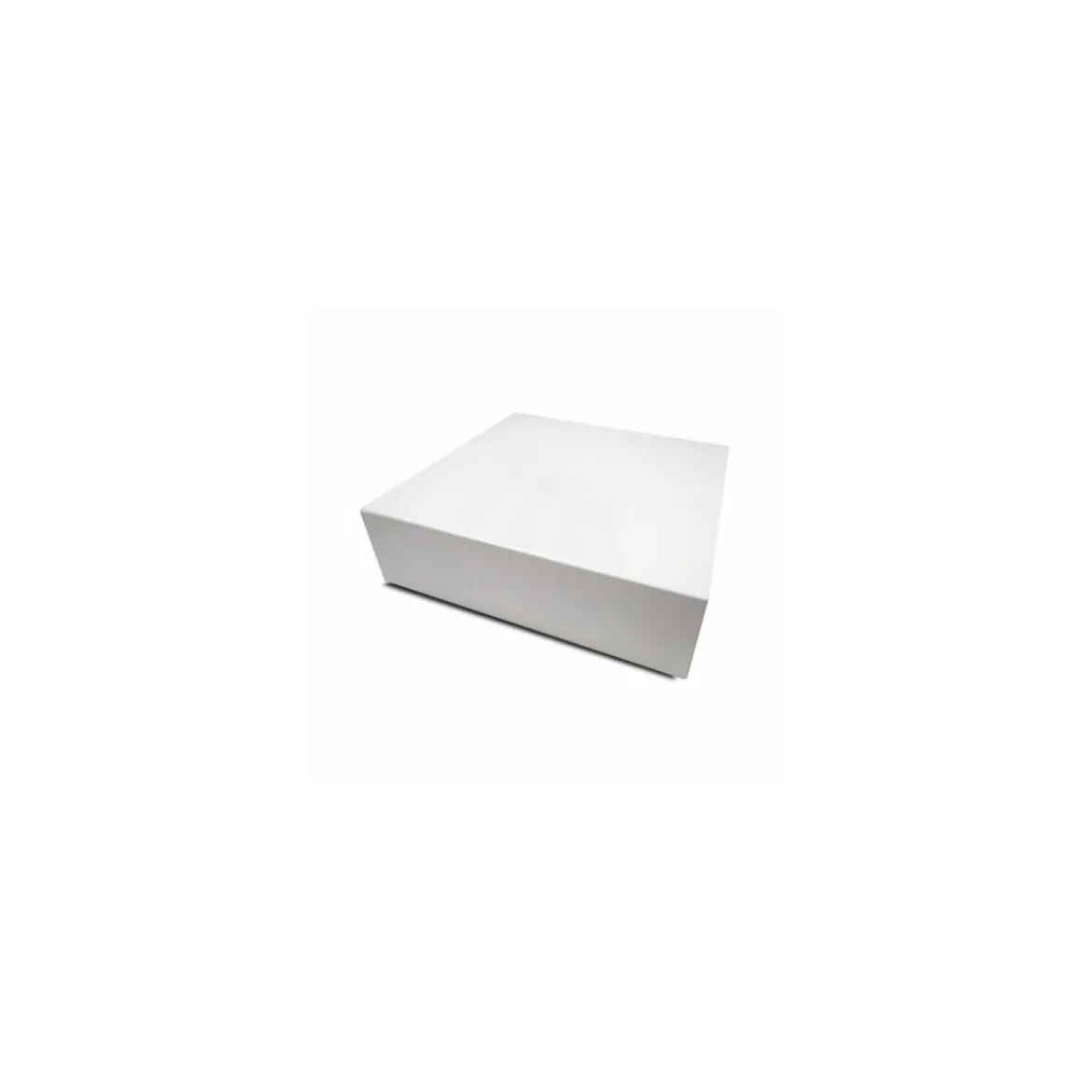 Boite pâtissière blanche en carton 28 x 28 x 8 cm - par 50