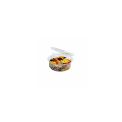 Boite ronde plastique transparente avec couvercle Olipack 250 ml - par 480