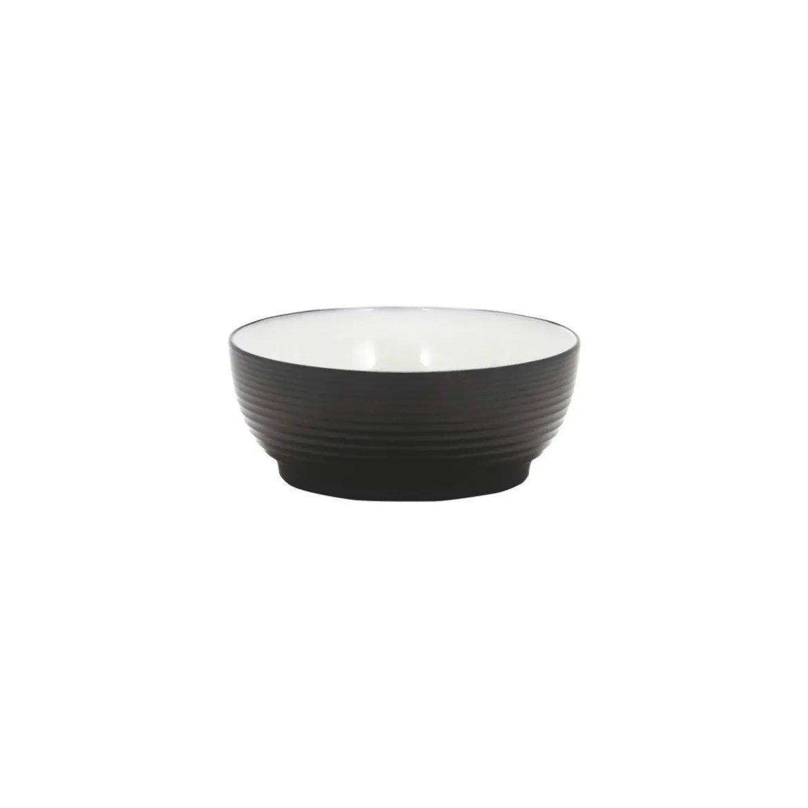 Bol mélamine wave noir/blanc ø 15 cm
