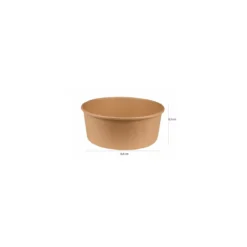 Bol salade kraft brun 1100 ml - par 50