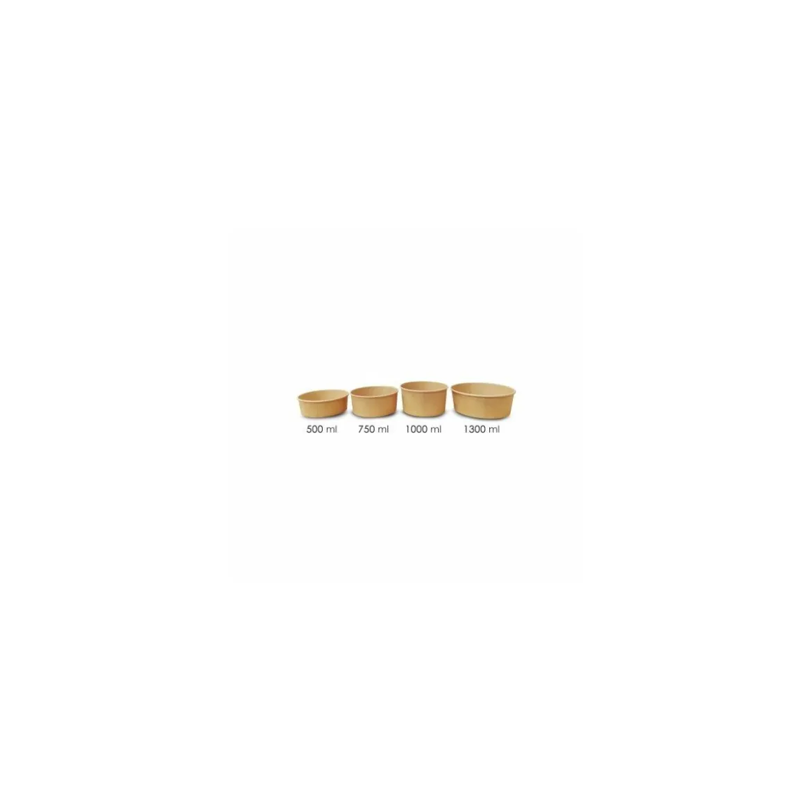 Bol salade kraft brun 750 ml - par 50