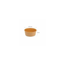 Bol salade kraft brun 1000 ml - par 50