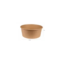 Bol salade kraft brun 1250 ml - par 50