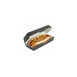 Boîte alimentaire rectangulaire kraft noir 2000 ml - par 50