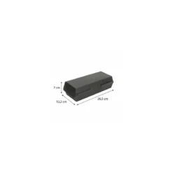 Boîte alimentaire rectangulaire kraft noir 2000 ml - par 50