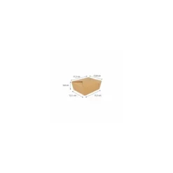 Boîte américaine kraft brun 1350 ml - par 50