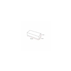 Boîte à buche carton blanc 40 x 11 x 11 cm - par 25