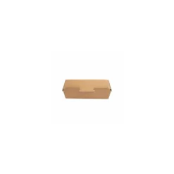 Boîte lunch box kraft brun 22,5 x 8,5 x 17 cm - par 50