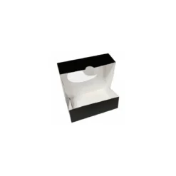 Boîte noire avec fenêtre 14 x 9,5 x 4,5 cm - par 50