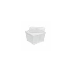 Boîte plastique transparente avec couvercle Prestipack 1500 ml - par 30