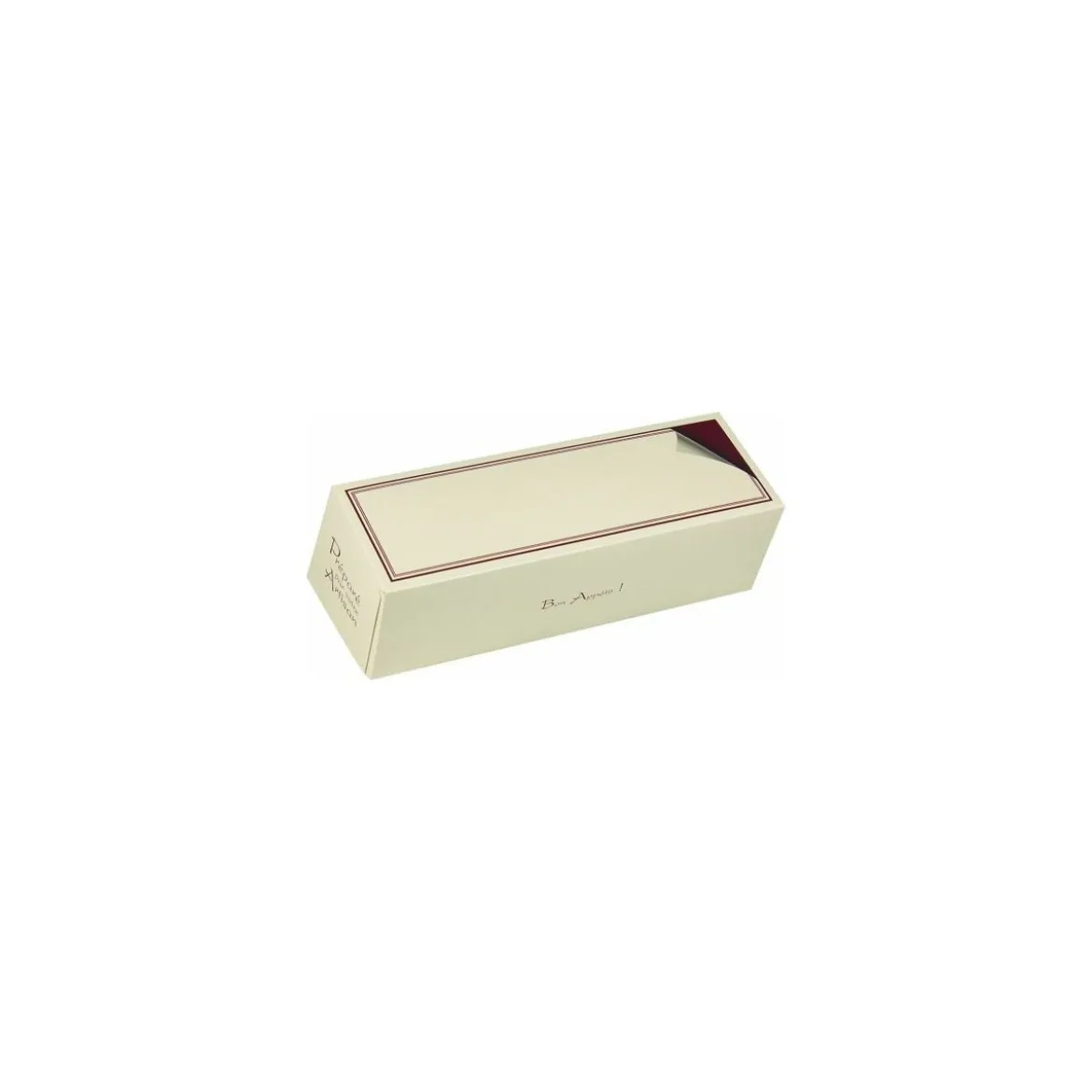 Boîte pâtissière en carton 27 x 9 x 8 cm - par 50