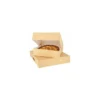 Boîte pâtissière kraft brun avec couvercle 28 x 28 x 8 cm - par 50