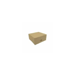 Boîte pâtissière Kraft brun 16 x 16 x 5 cm - par 50
