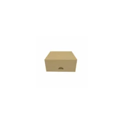Boîte pâtissière Kraft brun 16 x 16 x 5 cm - par 50