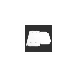 Boîte traiteur carton micro cannelures blanche 34 x 25 x 6 cm - par 25