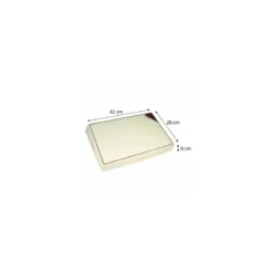 Boîte traiteur lunch en carton 42 x 28 x 6 cm - par 25