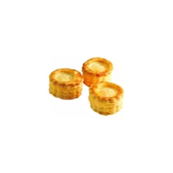 Bouchée ronde à la margarine végétale feuilletage ø 8 x 5 cm - par 60