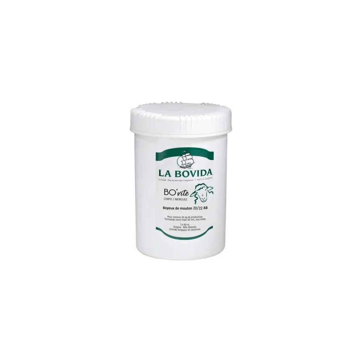 Boyau de mouton Bo'vite ⌀ 20/22 AB - par 90 m
