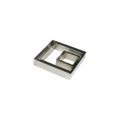 Cadre inox 8 x 8 x 4,5 cm
