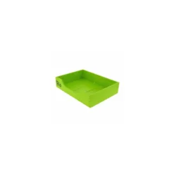 Cagette bois avec ouverture et logo bio 40 x 30 x 9 cm