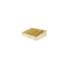 Cagette inclinée 3 réglettes amovibles en bois 40 x 30 x 12 cm - par 6