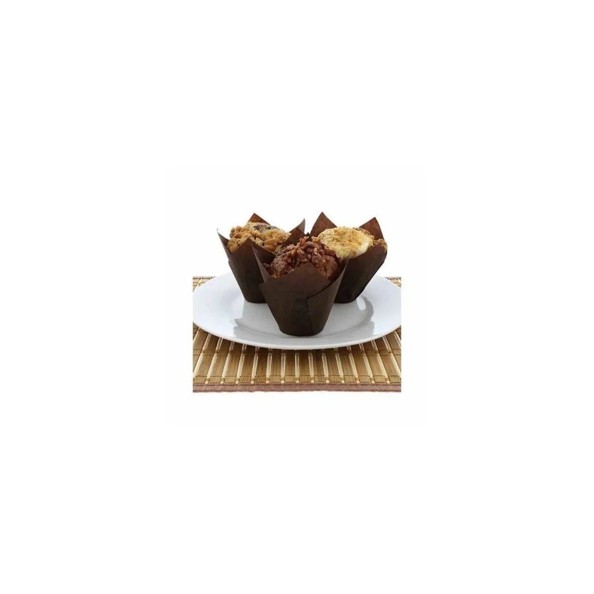 Caissette de cuisson papier brun "Tulip" 9,5 cm x 5 cm - par 200