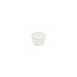 Caissette de cuisson ronde 5,4 x 4 cm en papier blanc - par 250