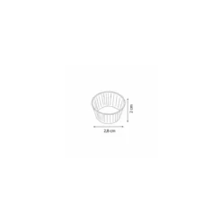 Caissette plissée blanche 2,8 x 2 cm (n°5) - par 1000