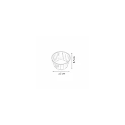 Caissette plissée blanche 2,3 x 1,7 cm (n°3) - par 1000