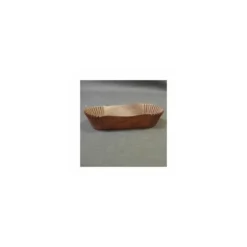 Caissette plissée ovale brune 10,5 x 4 x 2,5 cm (n°88) - par 1000