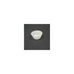 Caissette plissée ronde blanche 4 x 2,5 cm (n°8) - par 1000